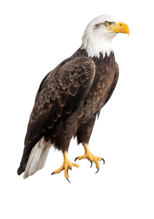 an eagle perched on top of a tree branch