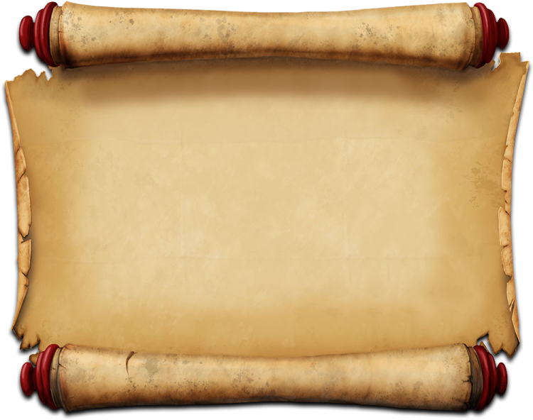 an old scroll on a white background