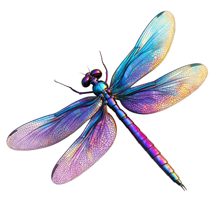 a colorful dragon on a white background