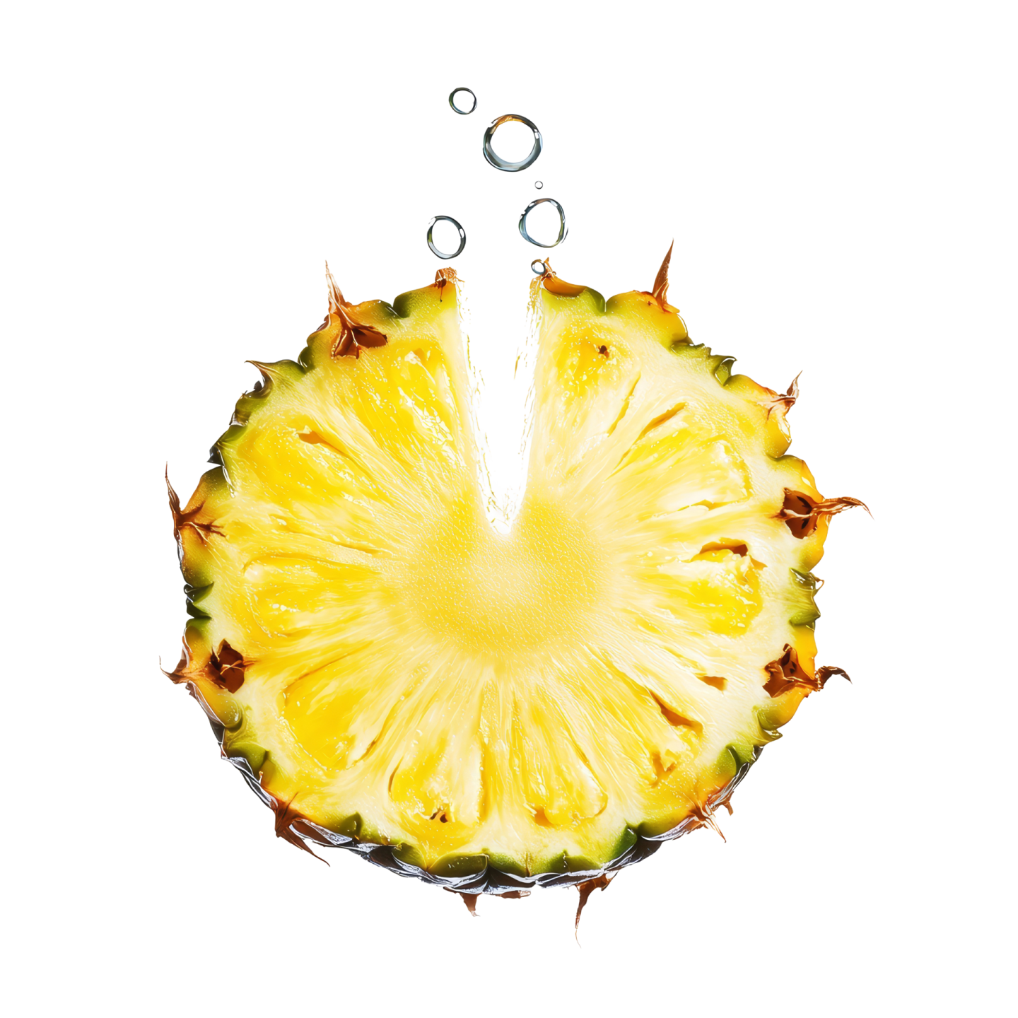 a slice of a pineapple
