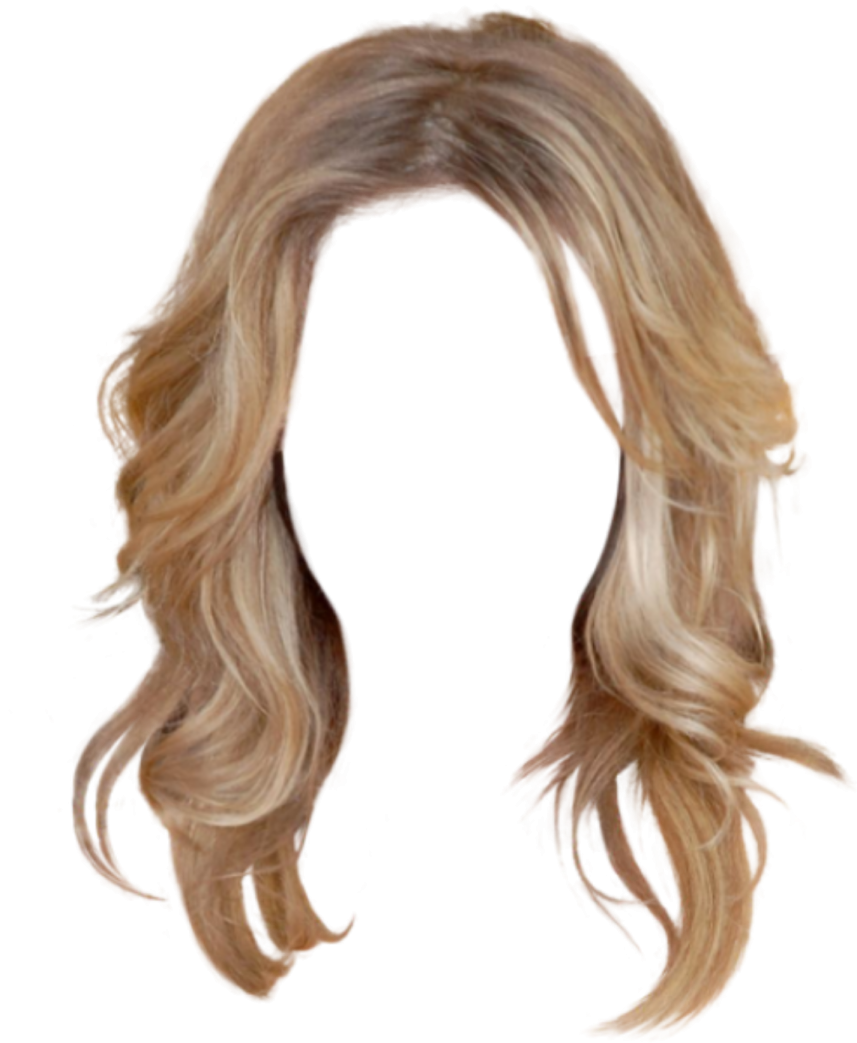 a woman with long blonde hair on her head