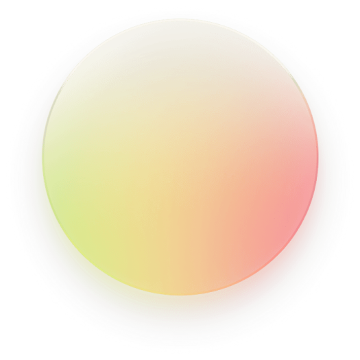 an orange and yellow circle with a white background
