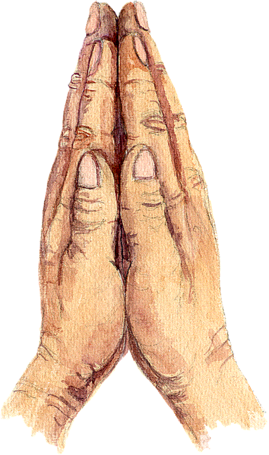 a drawing of two hands holding each other hands