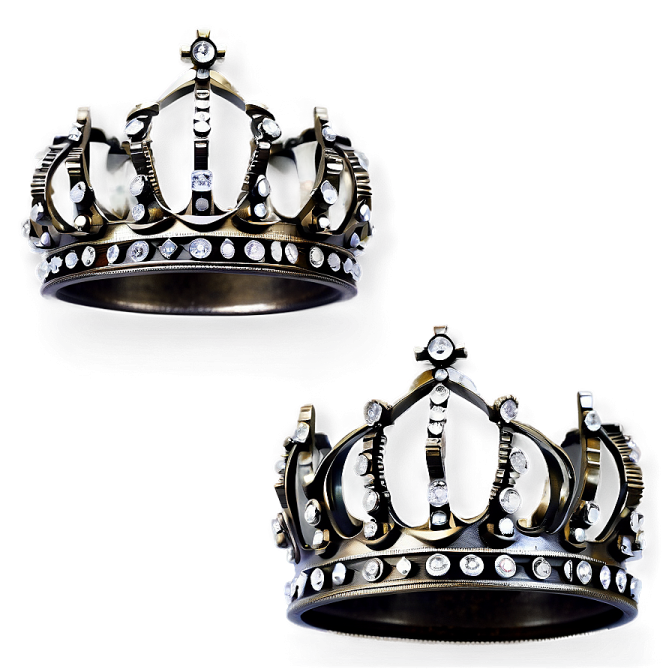 two crowns on a white background