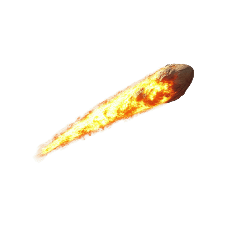a rocket is flying through the air