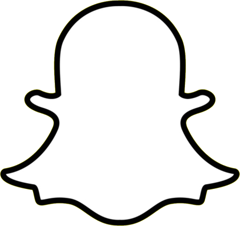 a black and white snap logo