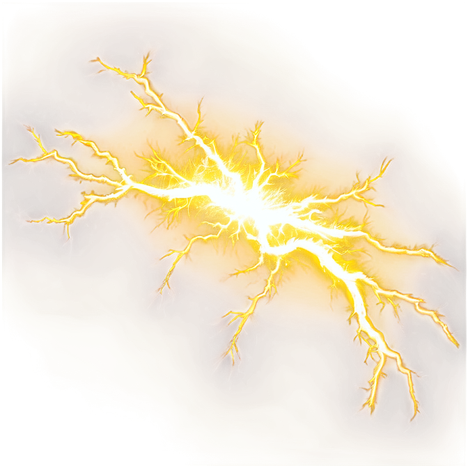 a drawing of a lightning