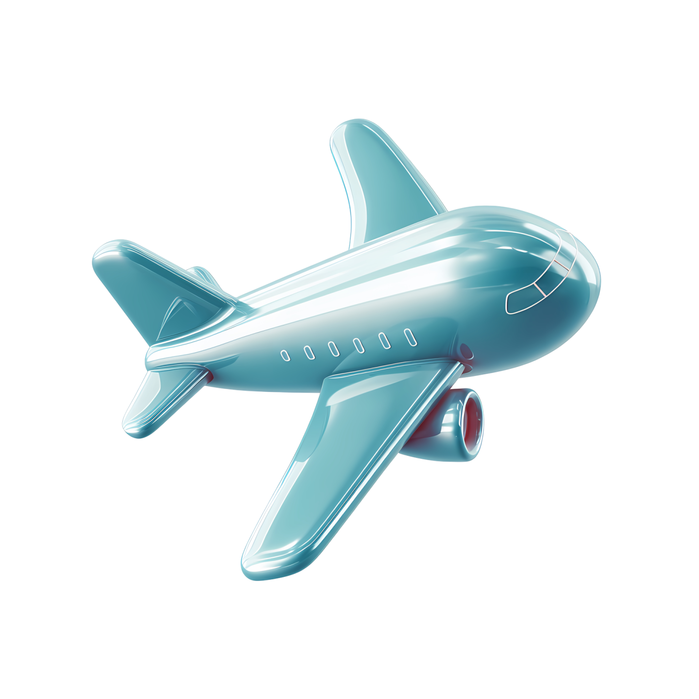 a blue and white airplane flying in the sky