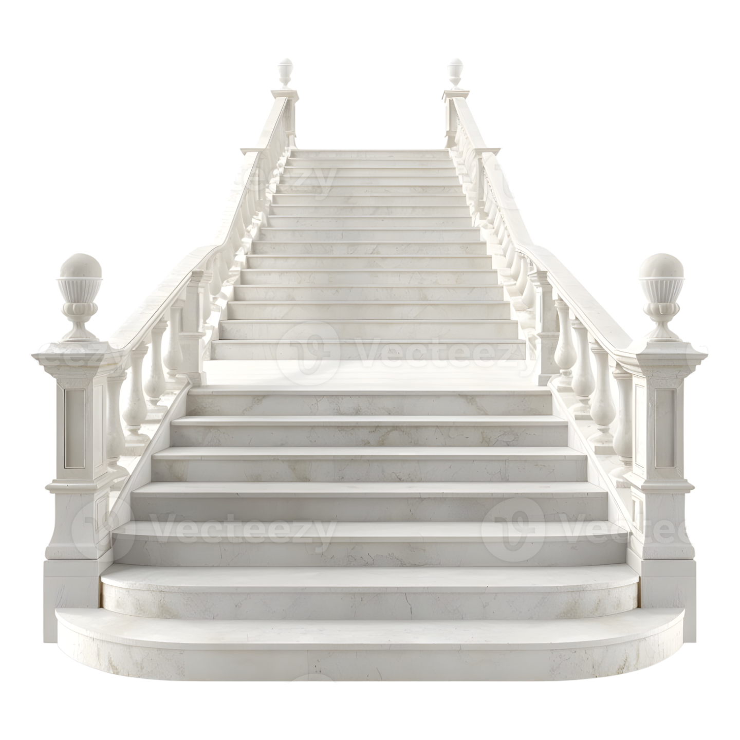 a white staircase with marble steps and railings