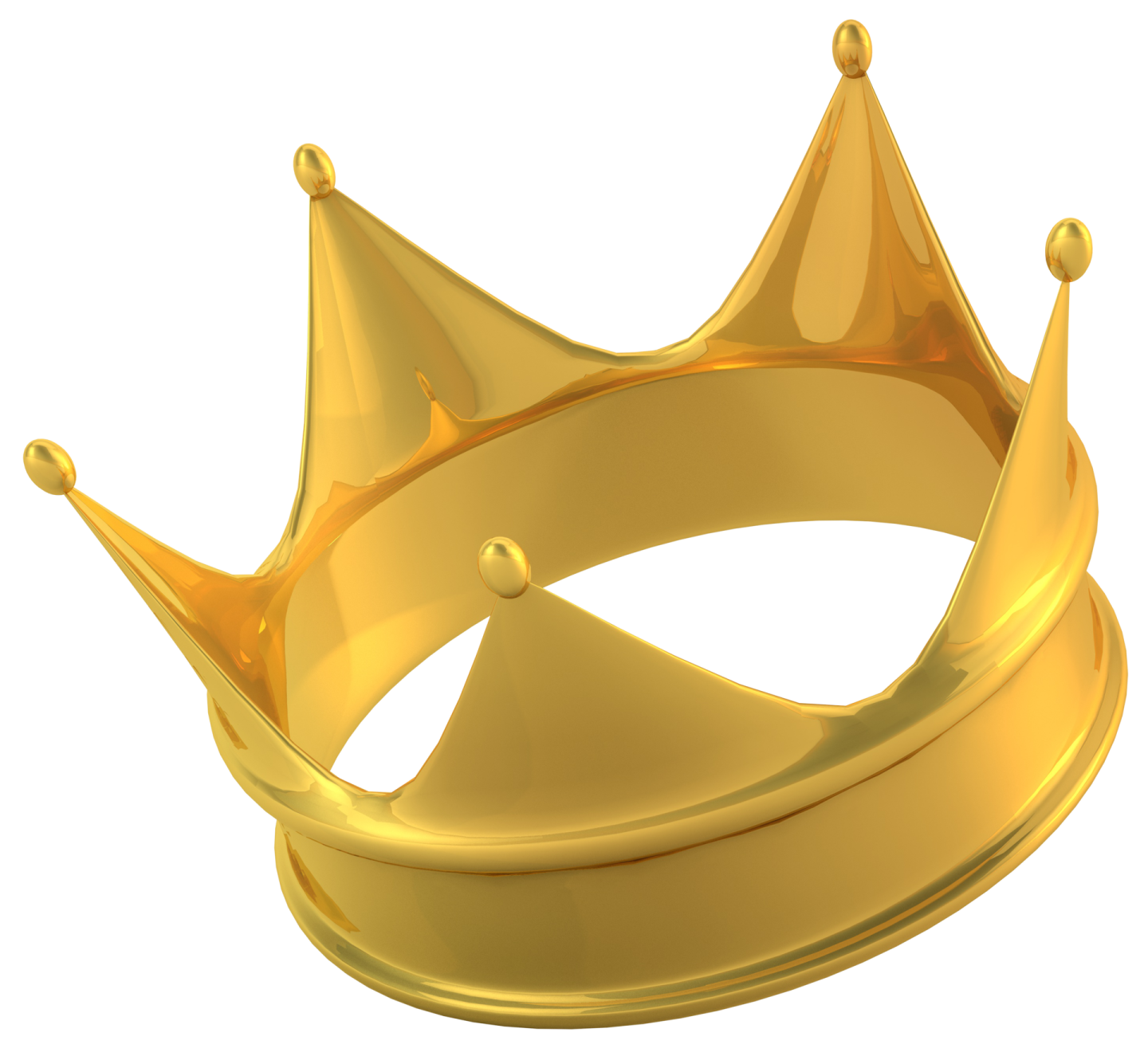 a golden crown on a white background
