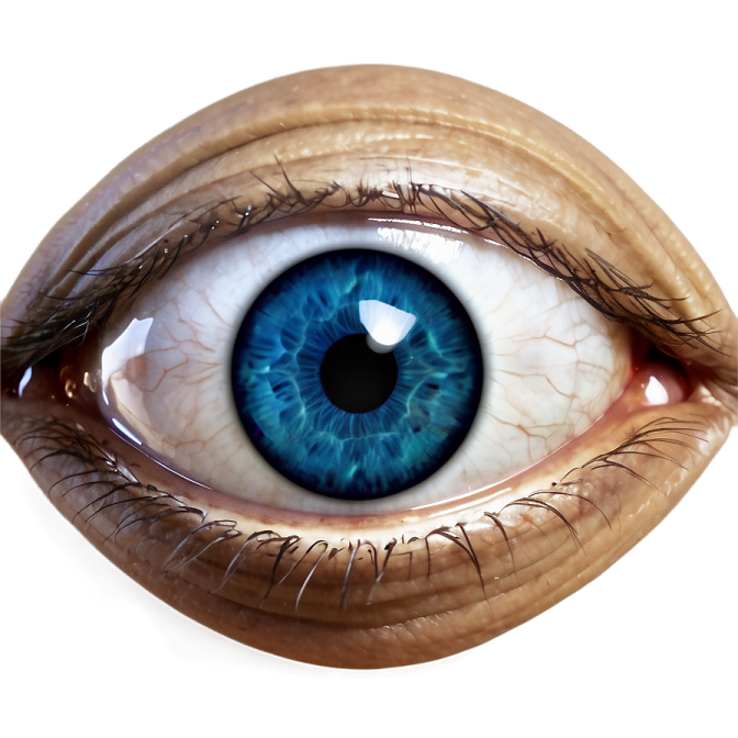 a close up view of an eye