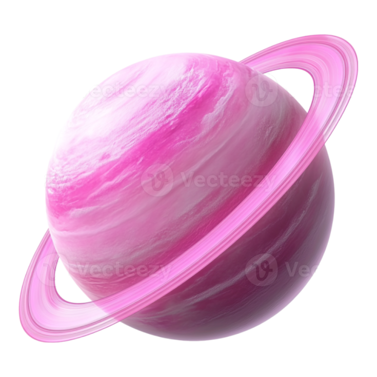 an image of a pink planet