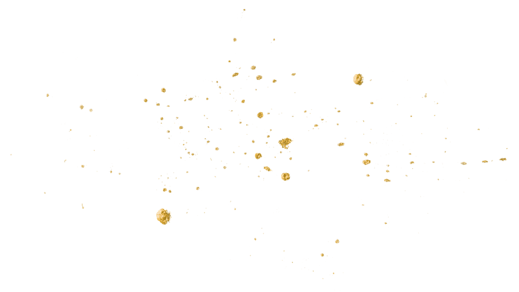 a white background with lots of gold flakes