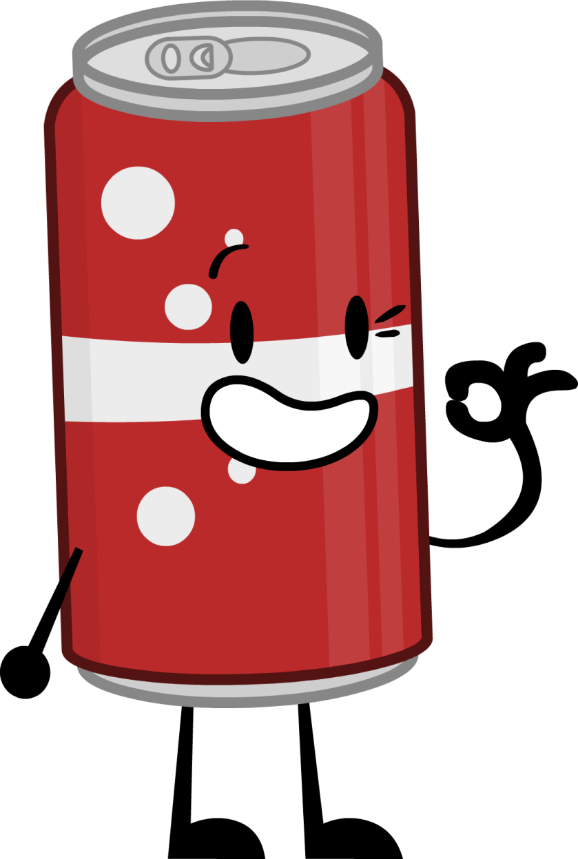a can of soda with arms and legs
