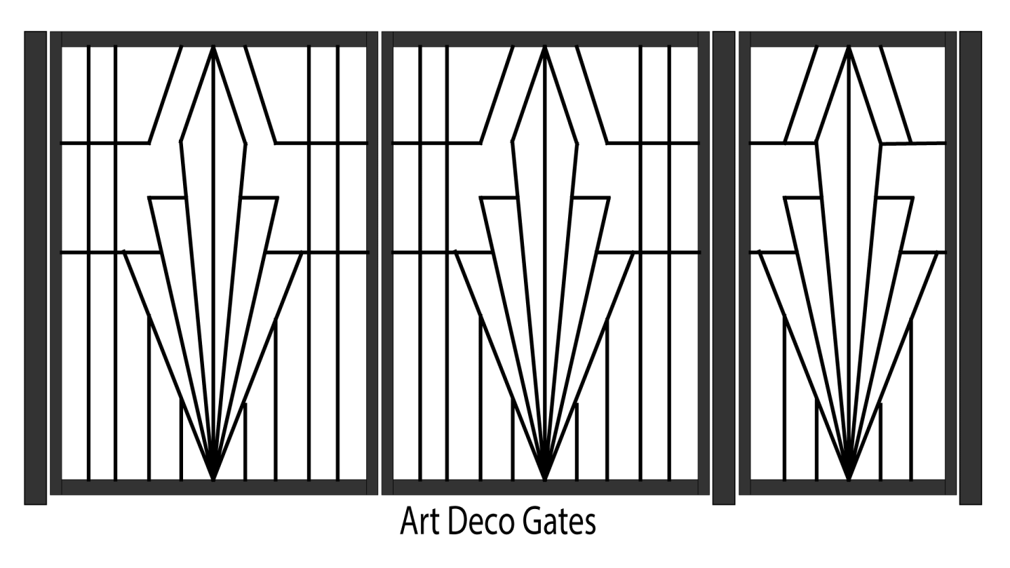 a set of decorative window grills