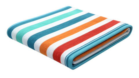 the beach towel in multi stripes