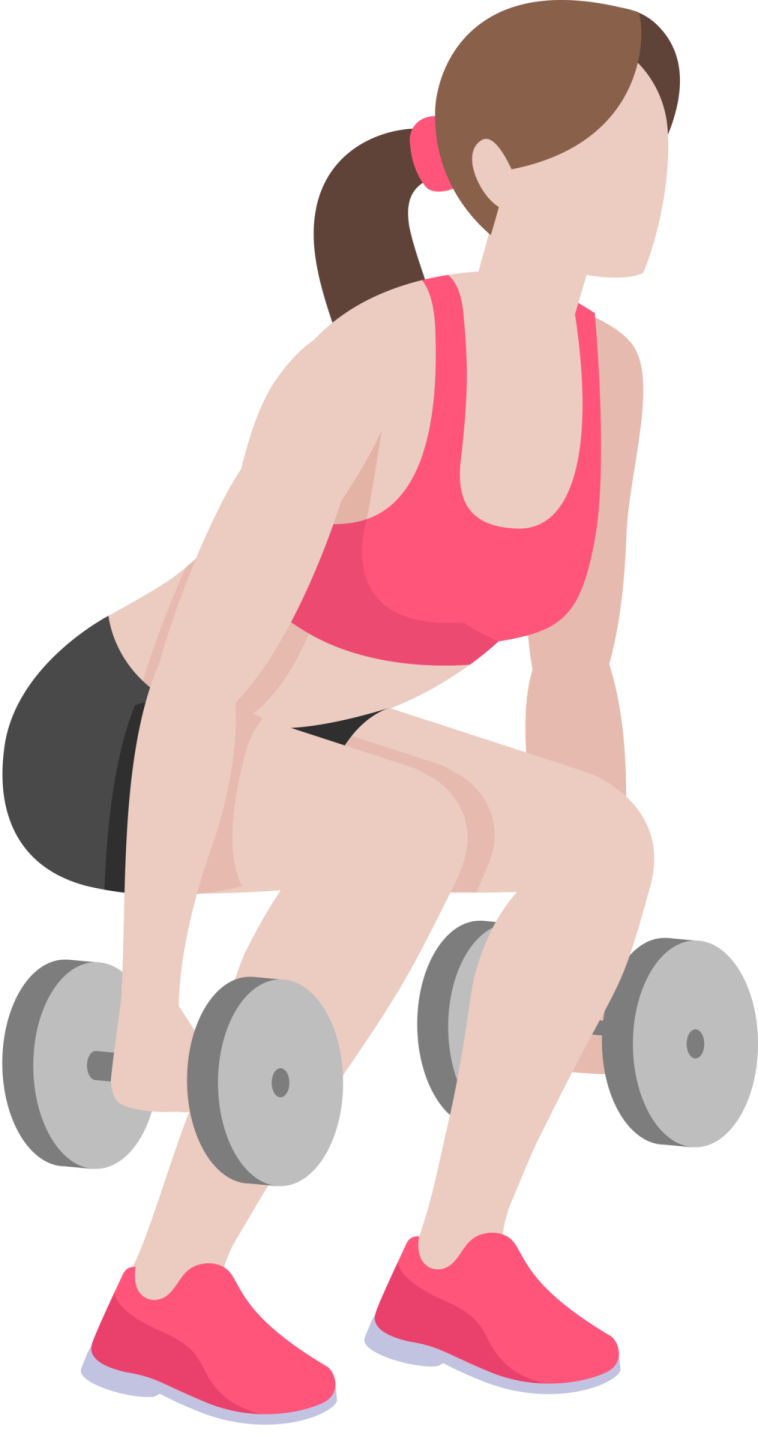 a woman doing dumbs with weights