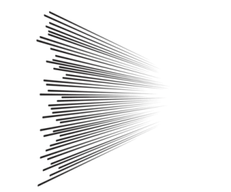 a black and white drawing of a line of lines