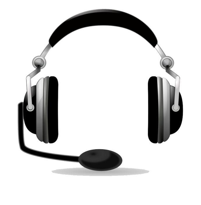 a pair of headphones on a white background