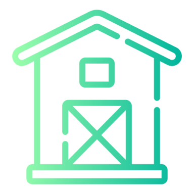 a house with an envelope inside