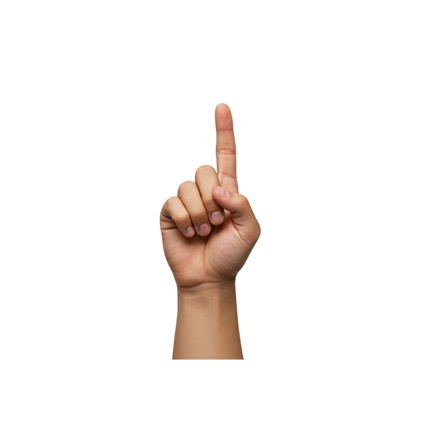 a person's hand holding up a finger sign