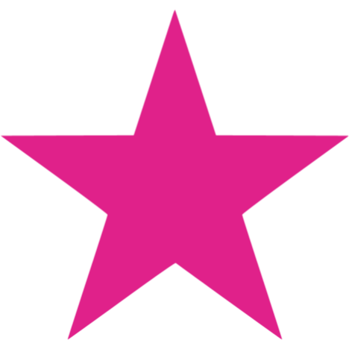 a pink star