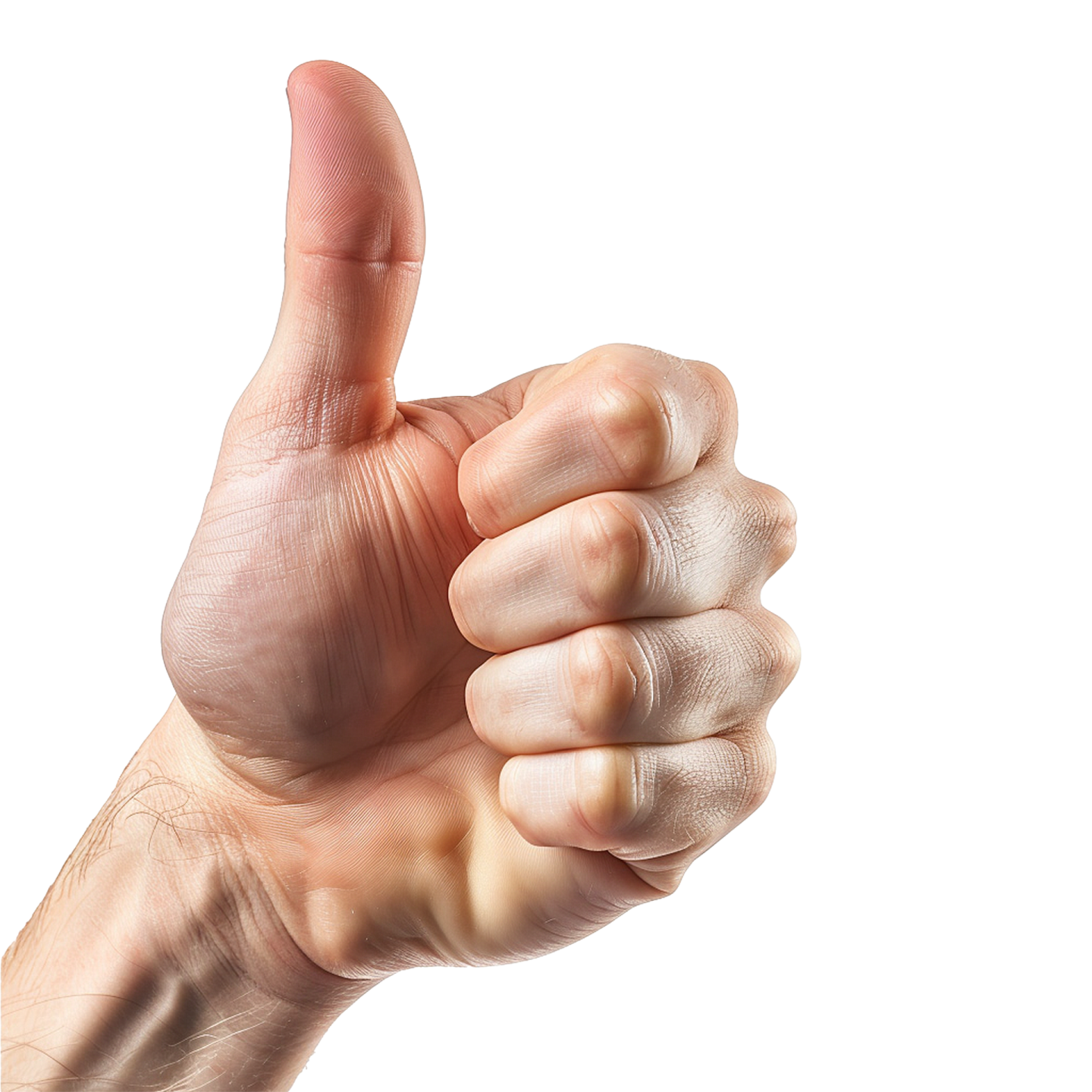 a person's hand giving a thumbs sign
