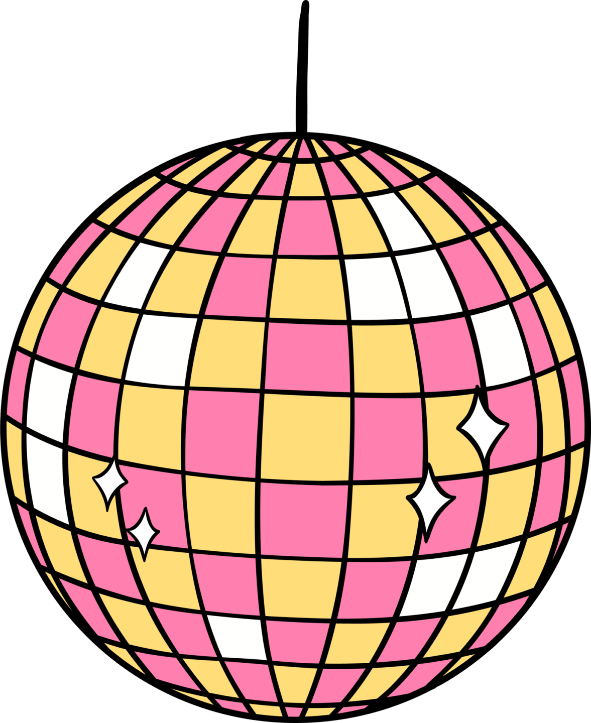 an image of a pink and yellow ball