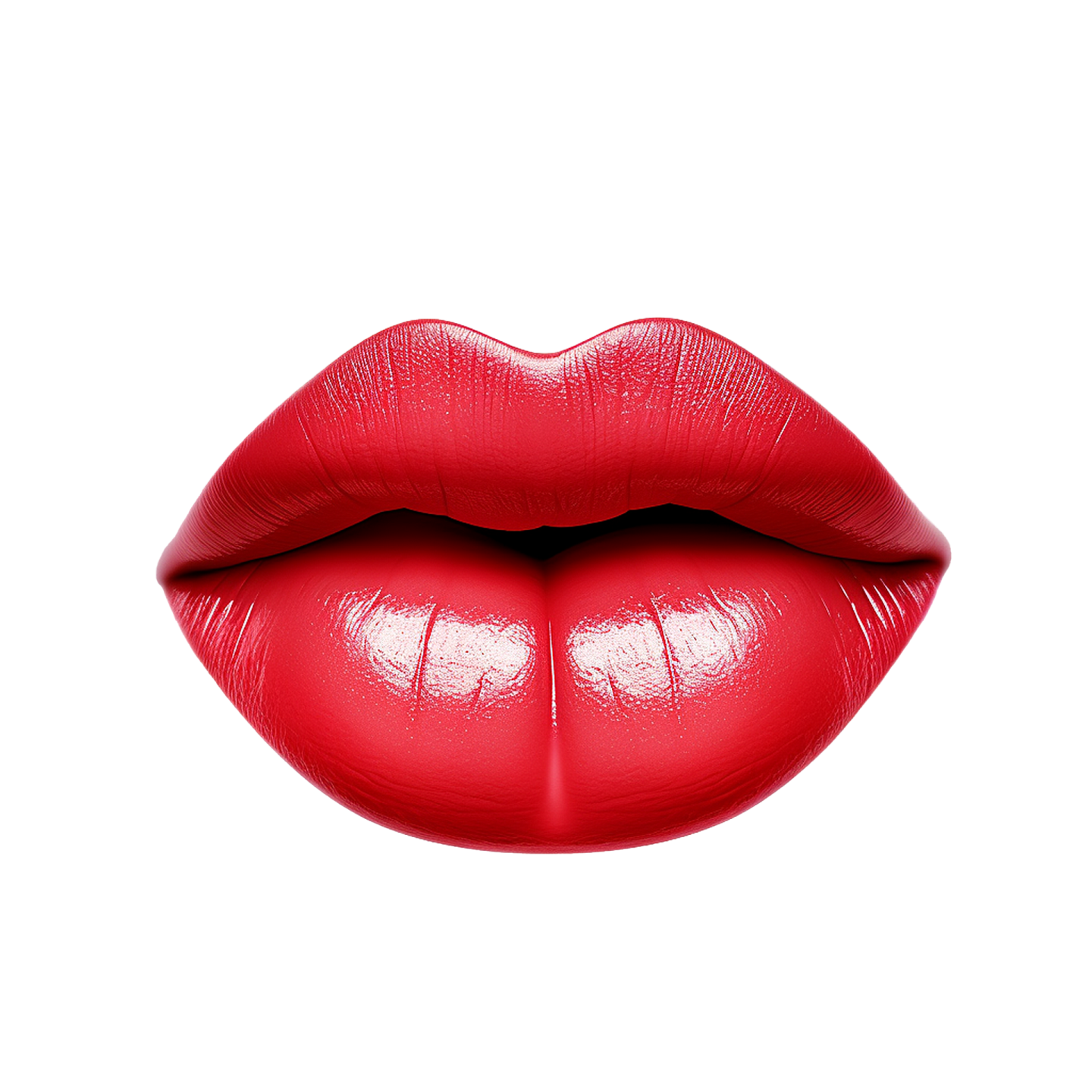 a red lipstick on a white background