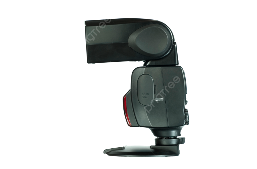 a flash light on a white background