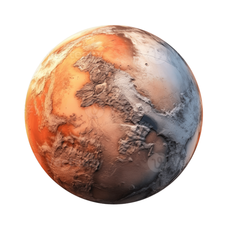 an image of the earth with a white background