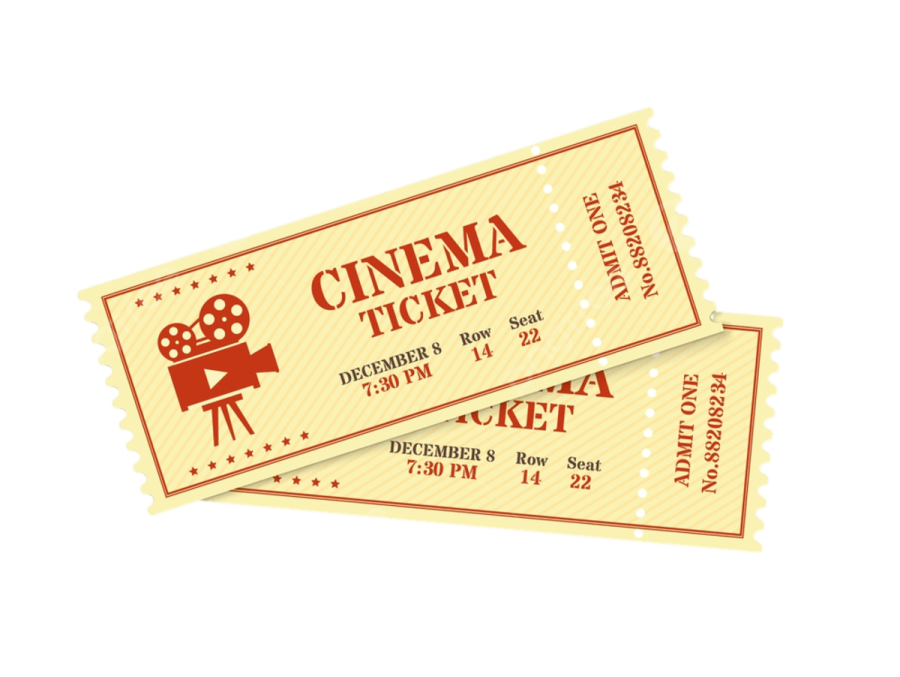 a pair of cinema tickets