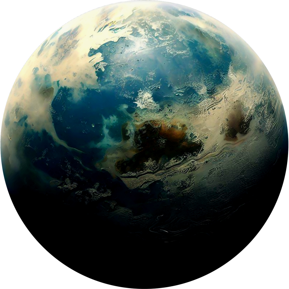 an image of the planet with a white background