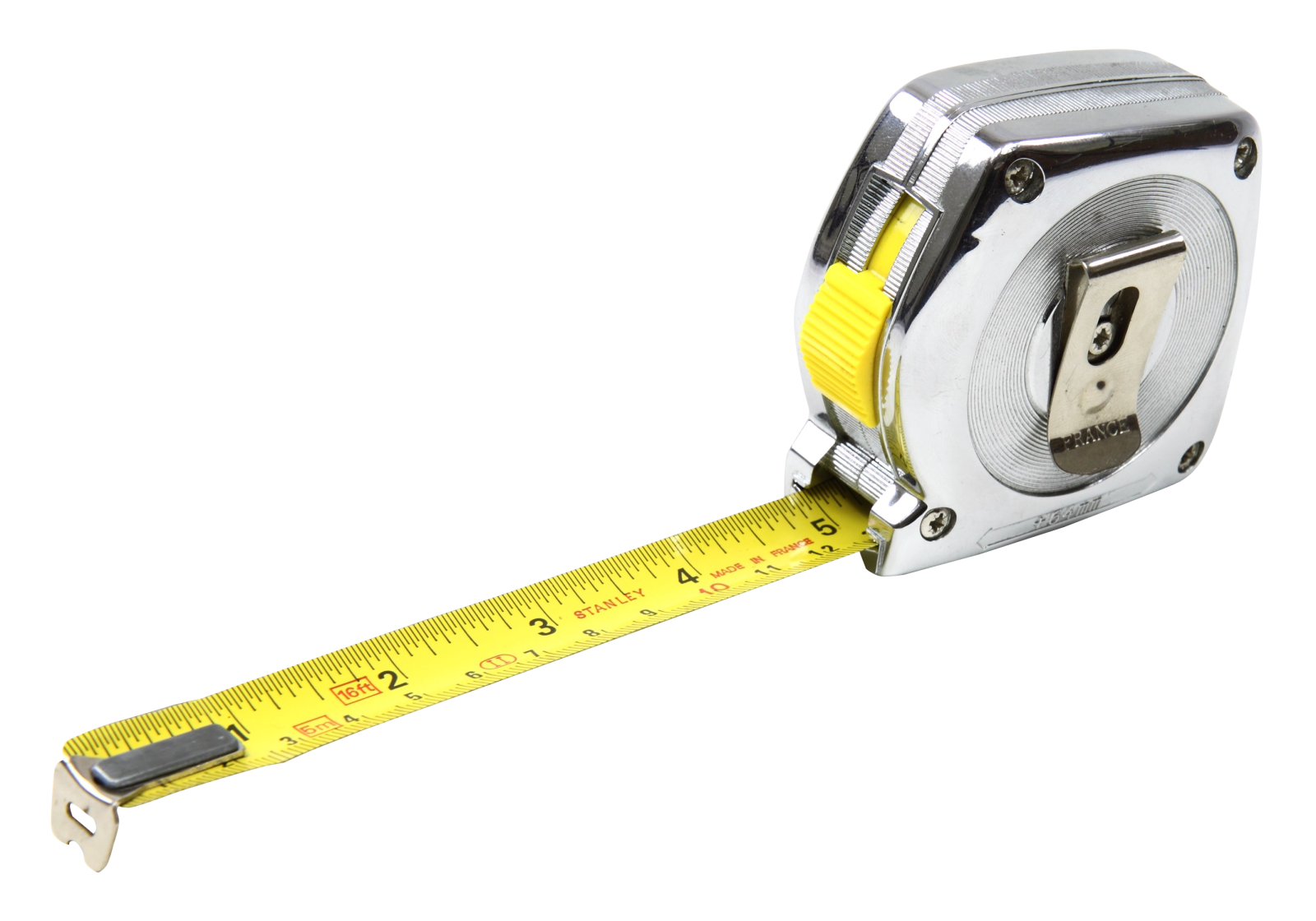 a measuring tape on a white background