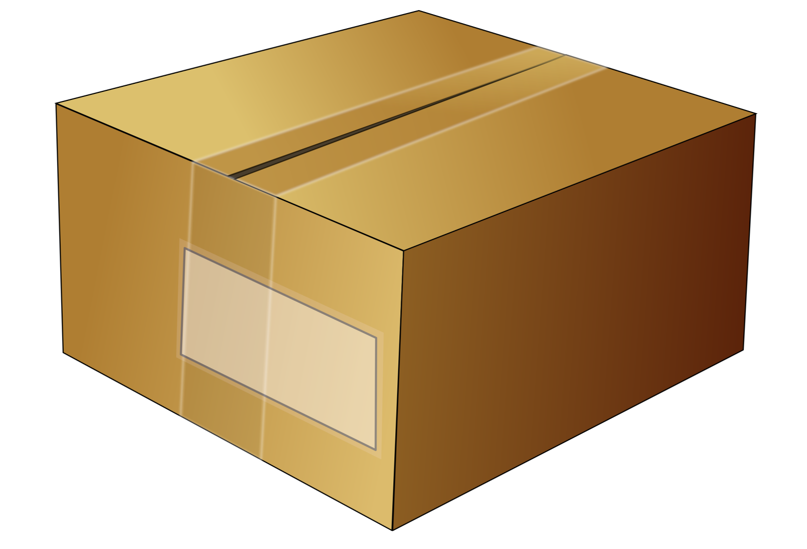 a cardboard box