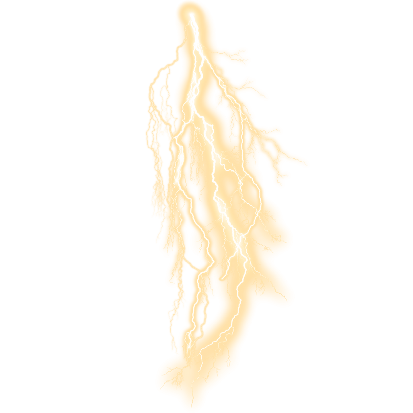 a lightning bolt on a white background