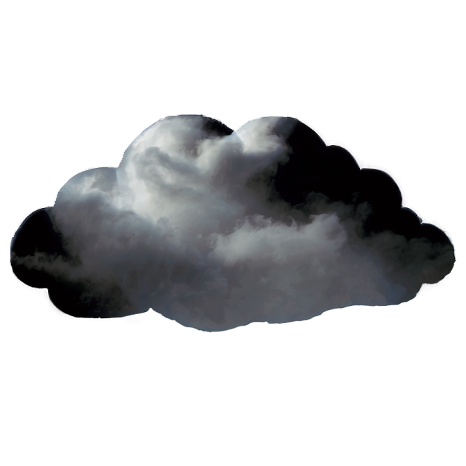 a black cloud on a white background