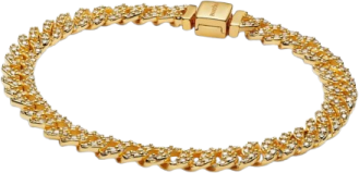 a yellow gold bracelet