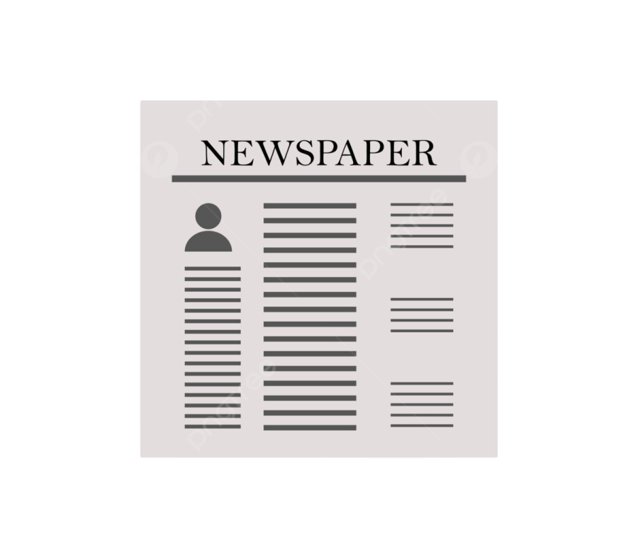 a newspaper with the word newspaper on it