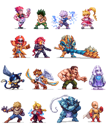 some of the characters in the game