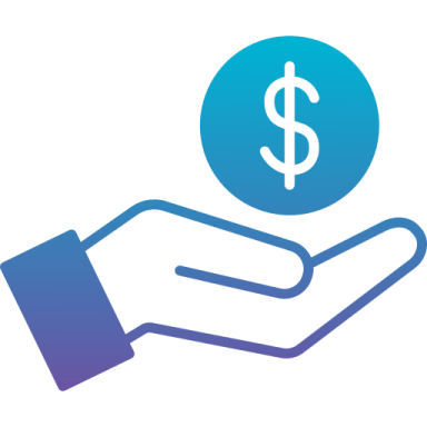 a hand holding a dollar coin
