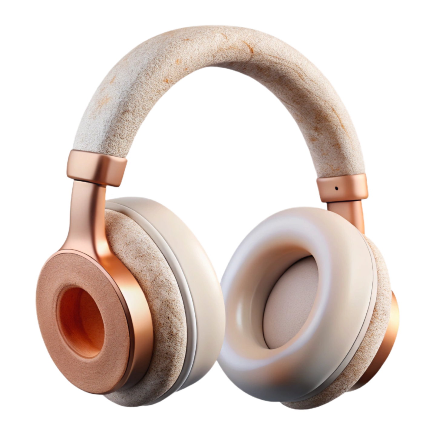 a pair of headphones on a white background