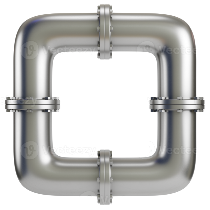 an image of a stainless exhaust pipe