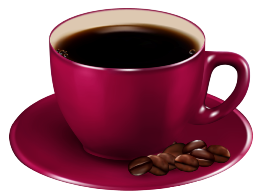 a cup of coffee and beans