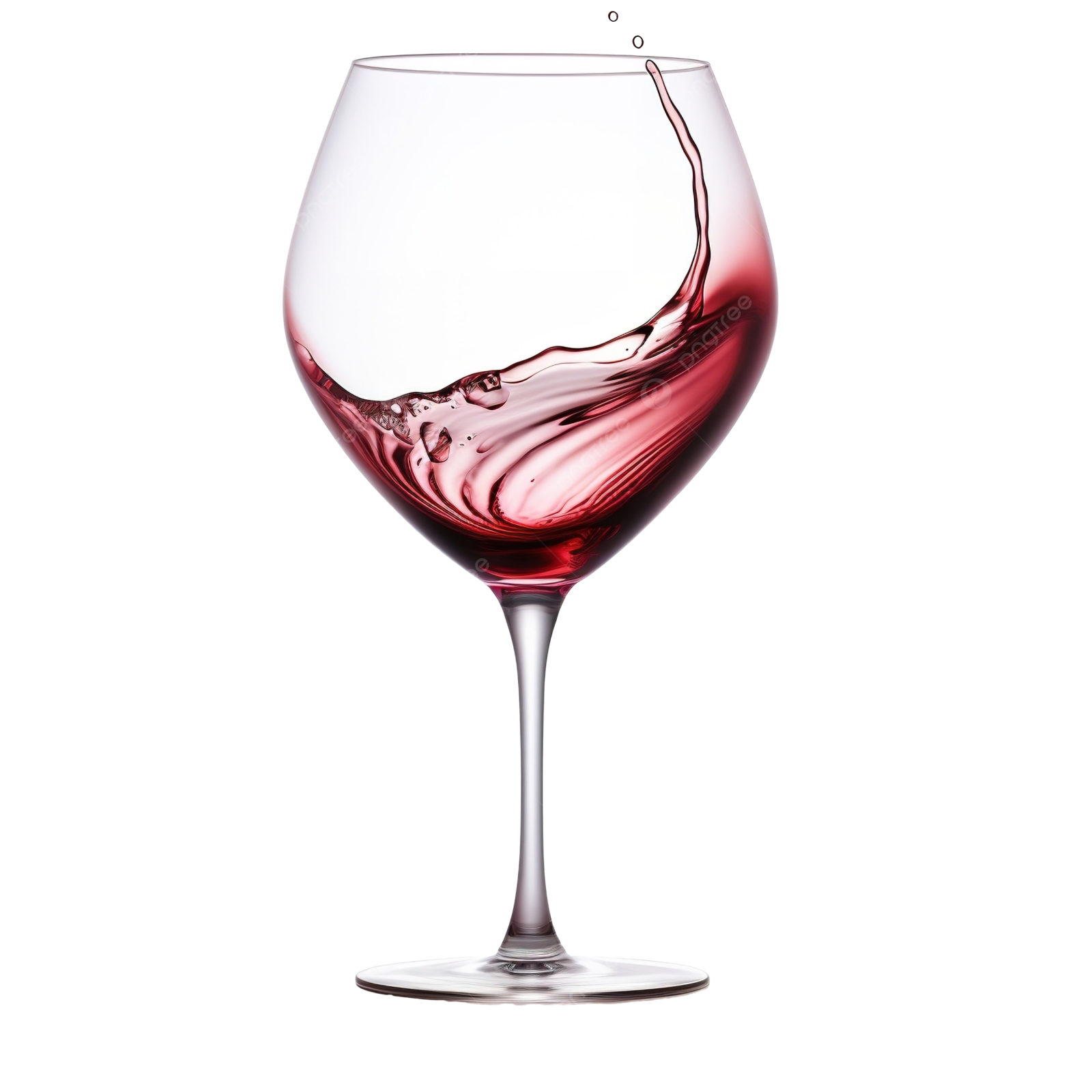 a wine glass filled with red wine