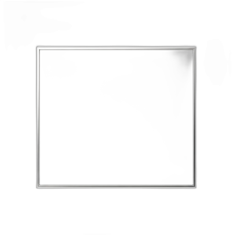 an empty whiteboard on a white background