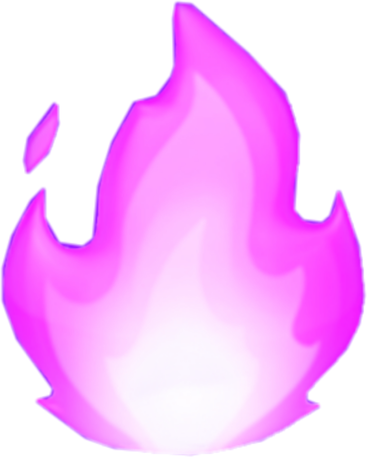 a pink fire with a white background