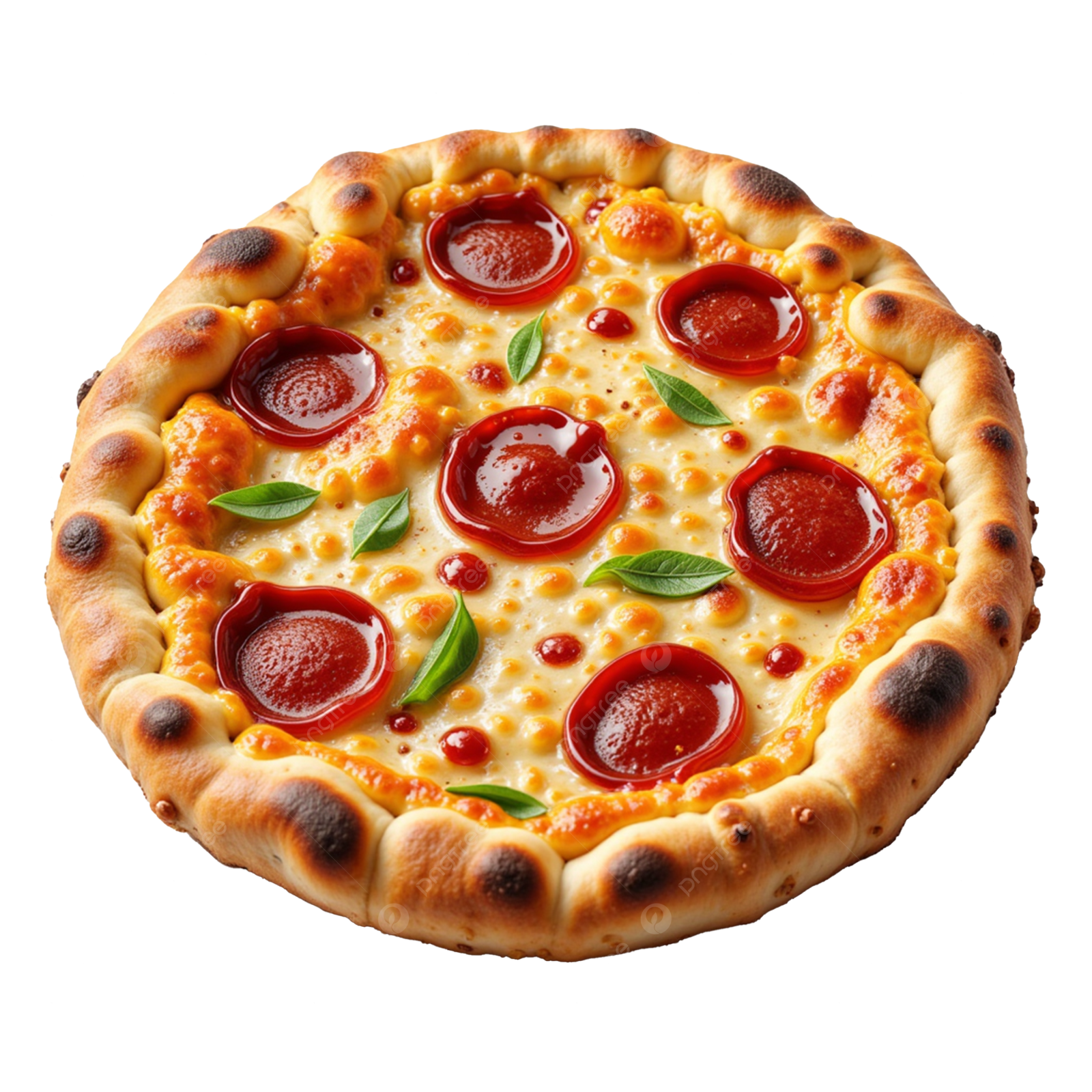 a pizza with pepper and cheese on it