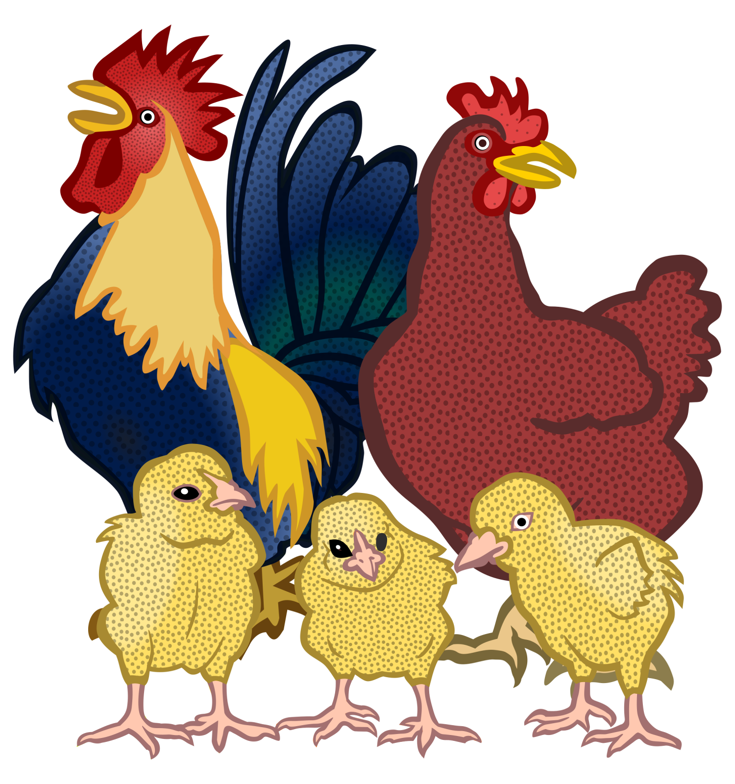 a group of chickens