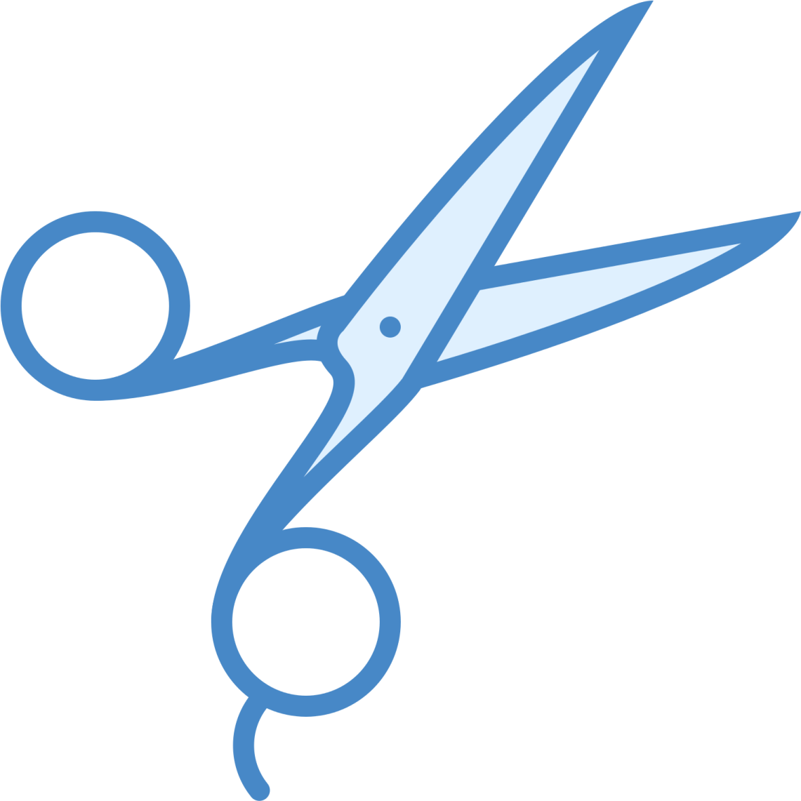 a pair of scissors on a white background